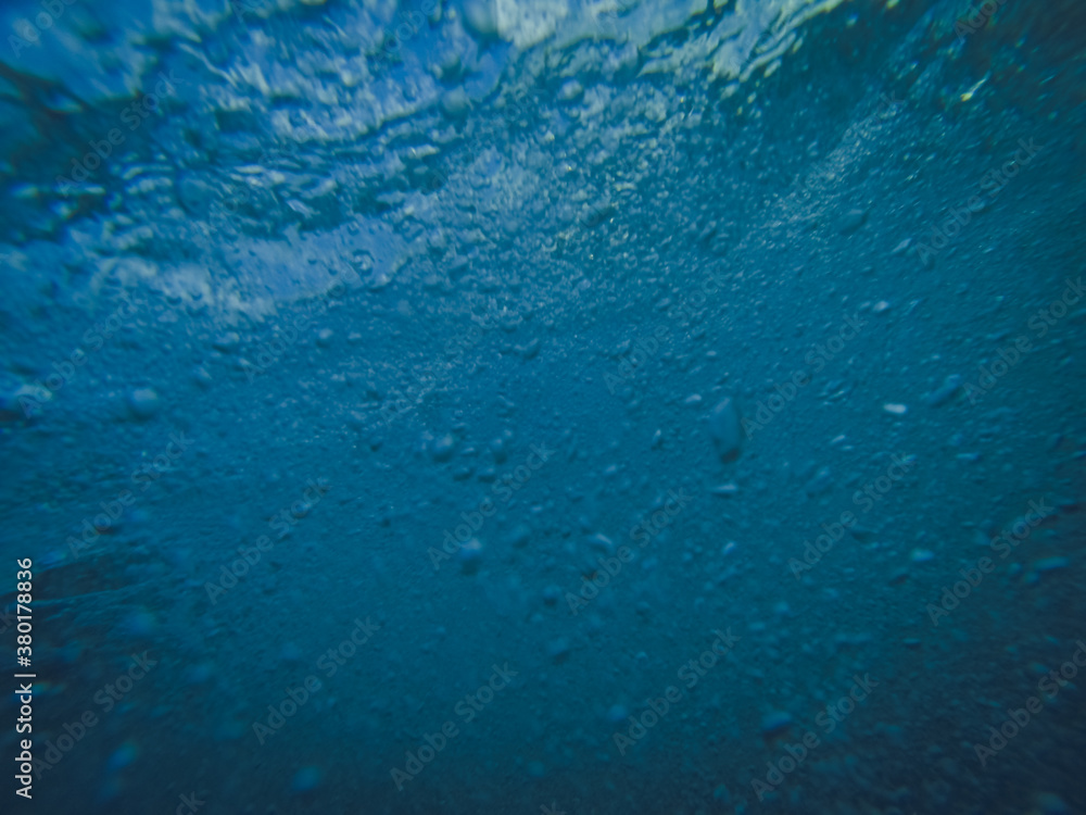 Underwater shoot of a wave Underwater shoot of a wave