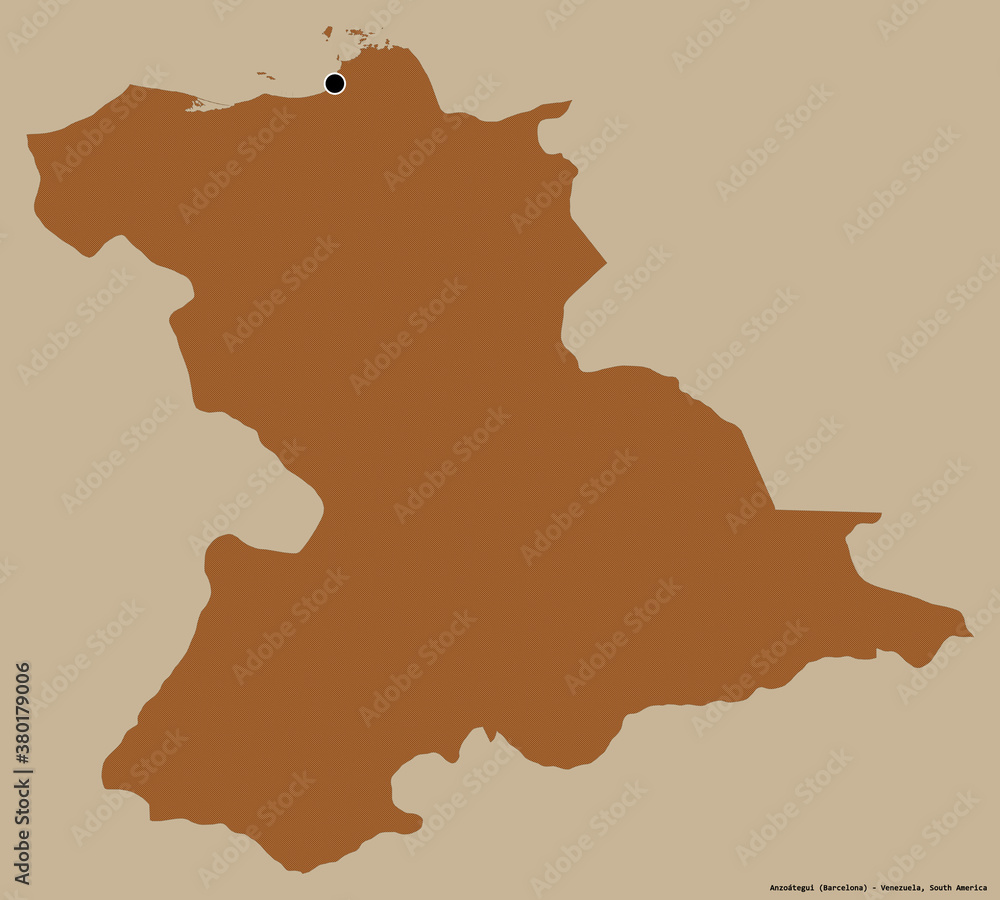 Anzoategui, state of Venezuela, on solid. Pattern Anzoategui, state of Venezuela, on solid. Pattern