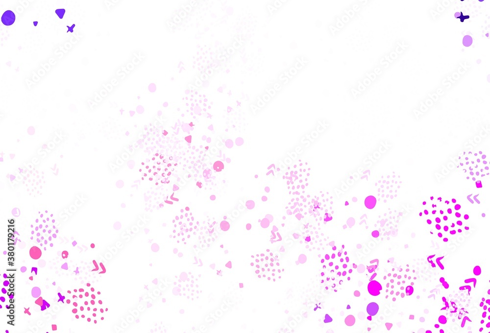 Light Purple vector texture with abstract forms.