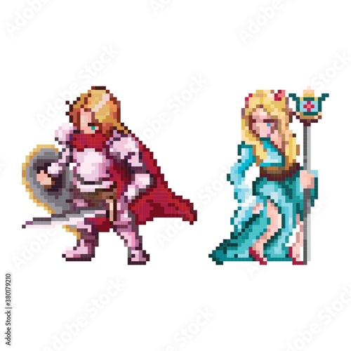 knight and sorceress character