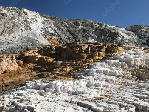 mineral deposits on rocks