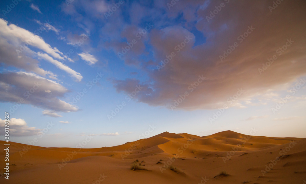 Nightfall in the Sahara Desert Nightfall in the Sahara Desert
