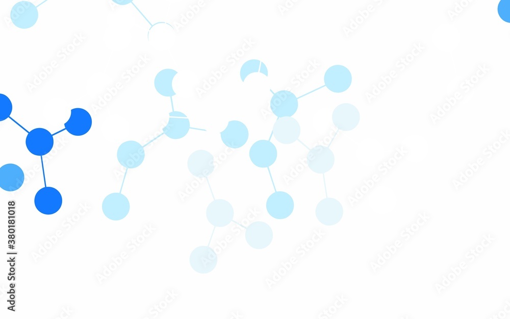 Light BLUE vector background with forms of artificial intelligence. Light BLUE vector background with forms of artificial intelligence.