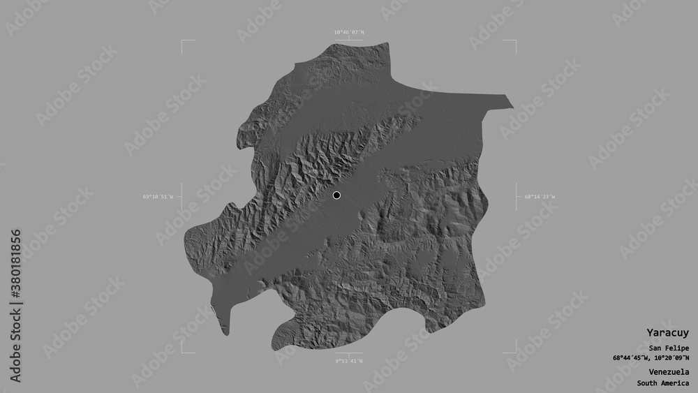 Yaracuy - Venezuela. Bounding box. Bilevel Yaracuy - Venezuela. Bounding box. Bilevel