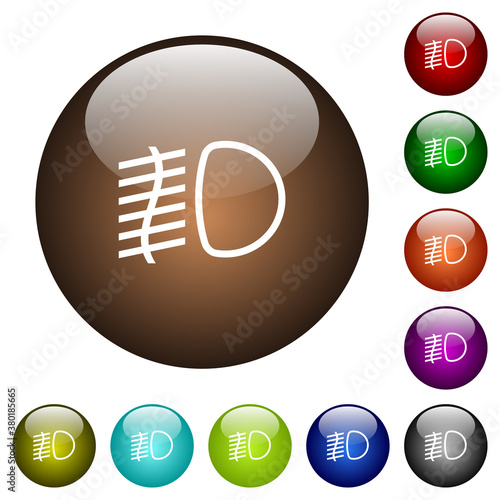 Fog lights color glass buttons photo