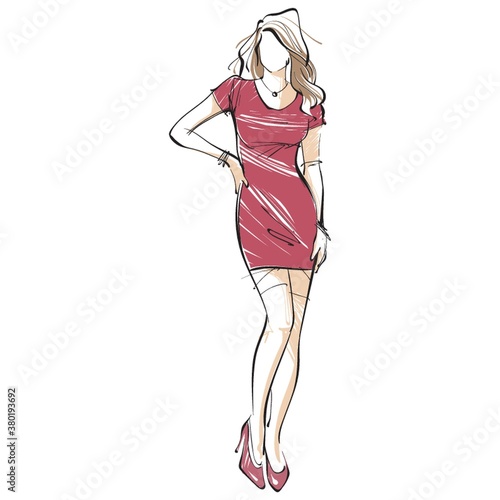 Fashion model sketch