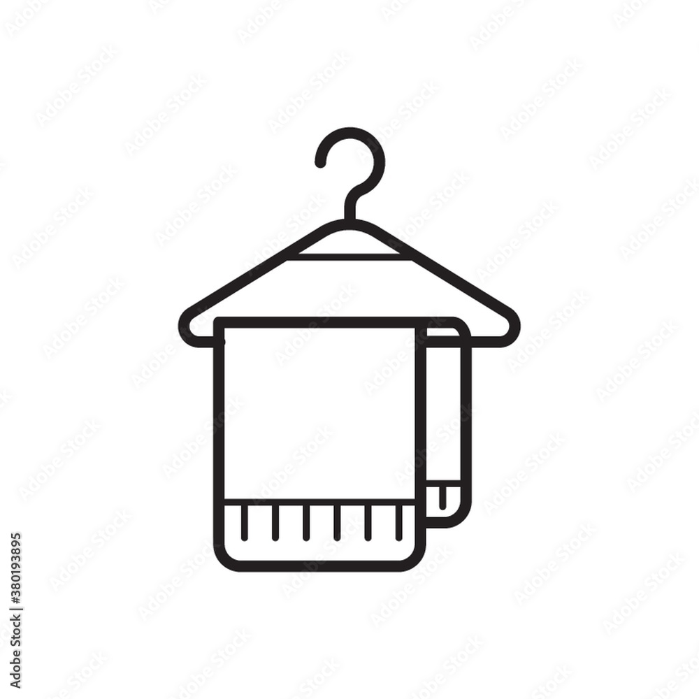 hand towel on a hanger hand towel on a hanger