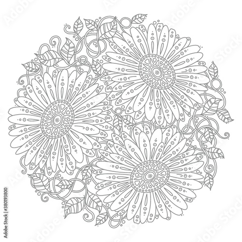 intricate floral design
