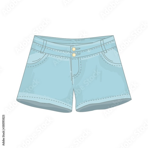 Denim shorts