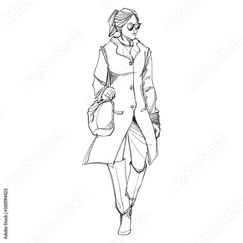Fashion model sketch