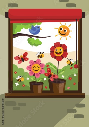 Happy spring time design