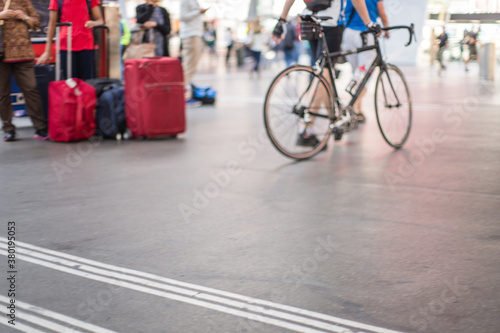 Wallpaper Mural People Waiting and Walking in a Train Terminal Torontodigital.ca