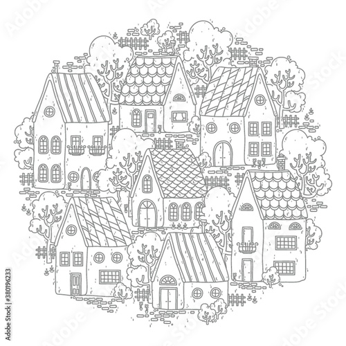 Intricate design of houses