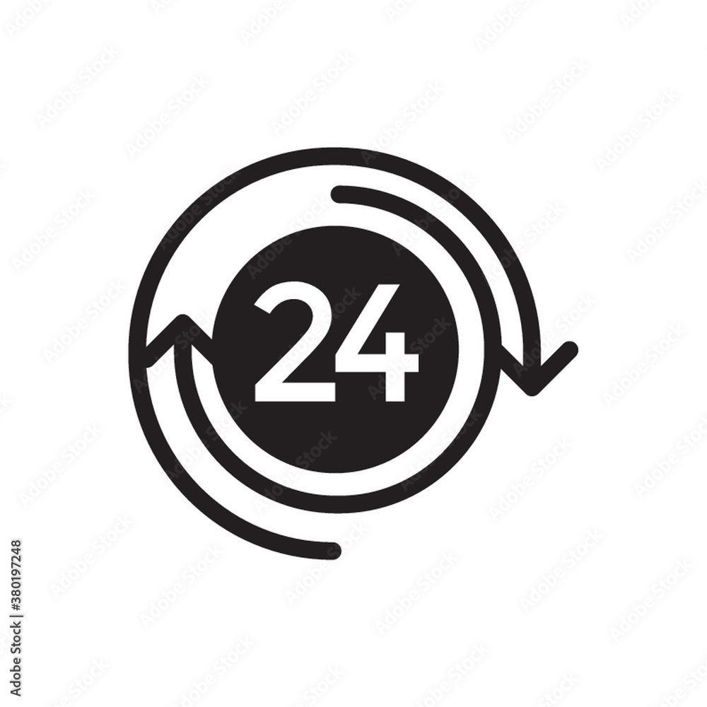 24 hours icon 24 hours icon