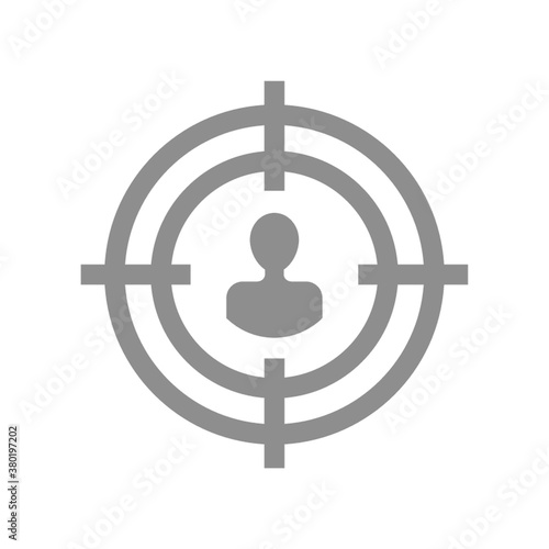 crosshair with a person