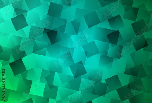 Light Green vector backdrop with rhombus.