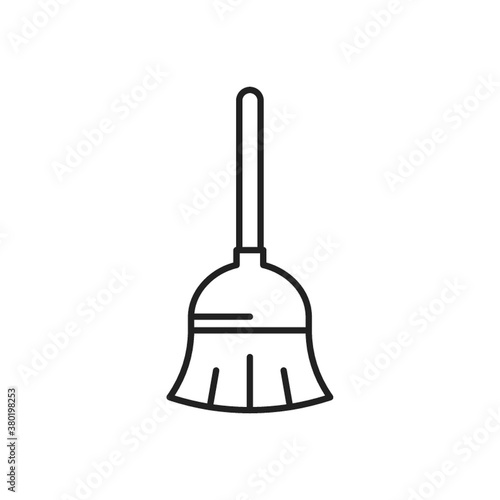 broom icon illustration