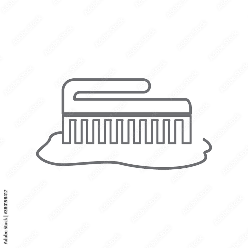 Hand brush. Hand brush.