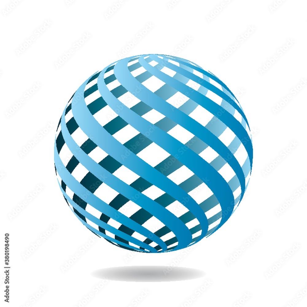 Globe logo element with abstract concept Globe logo element with abstract concept
