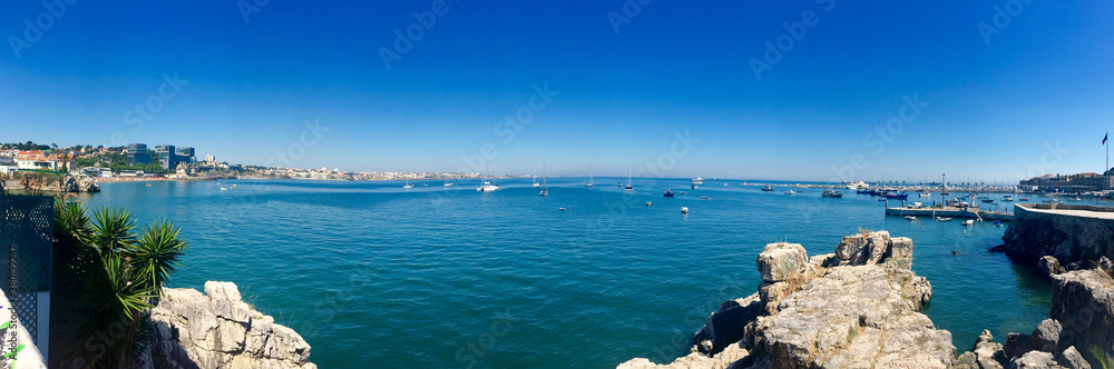 Panoramic view ocean atlantic portugal
