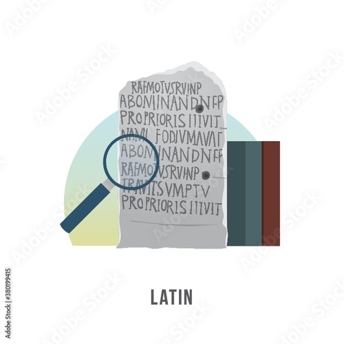 Latin study concept