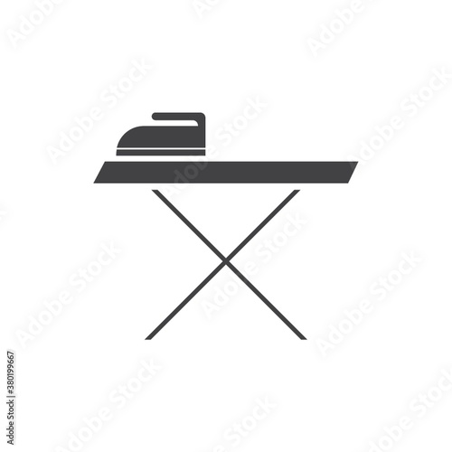 Electrical iron with ironing board