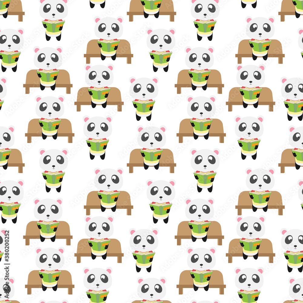seamless pattern design with cute animal cartoon ornament, copy space seamless pattern design with cute animal cartoon ornament, copy space