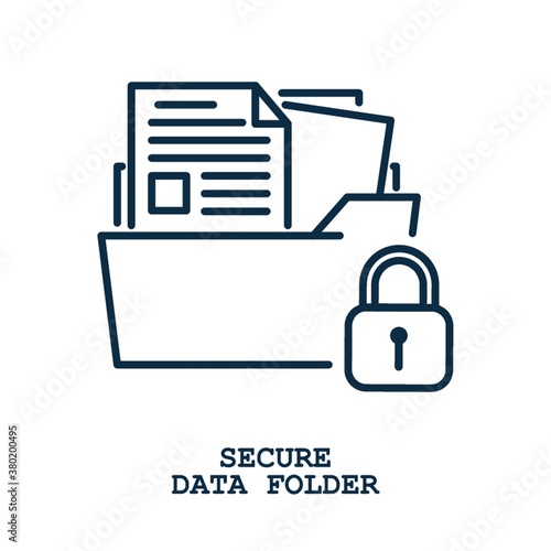 secure data folder concept