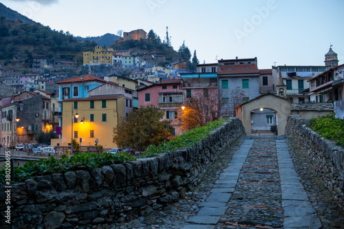 Badalucco village near Imperia Ligury Italy photo