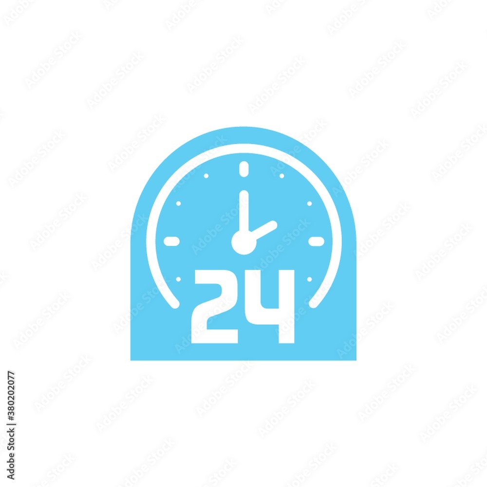 24 hours clock icon 24 hours clock icon