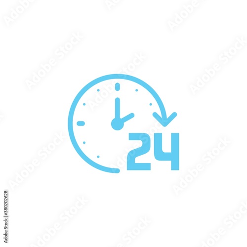 24 hours clock icon