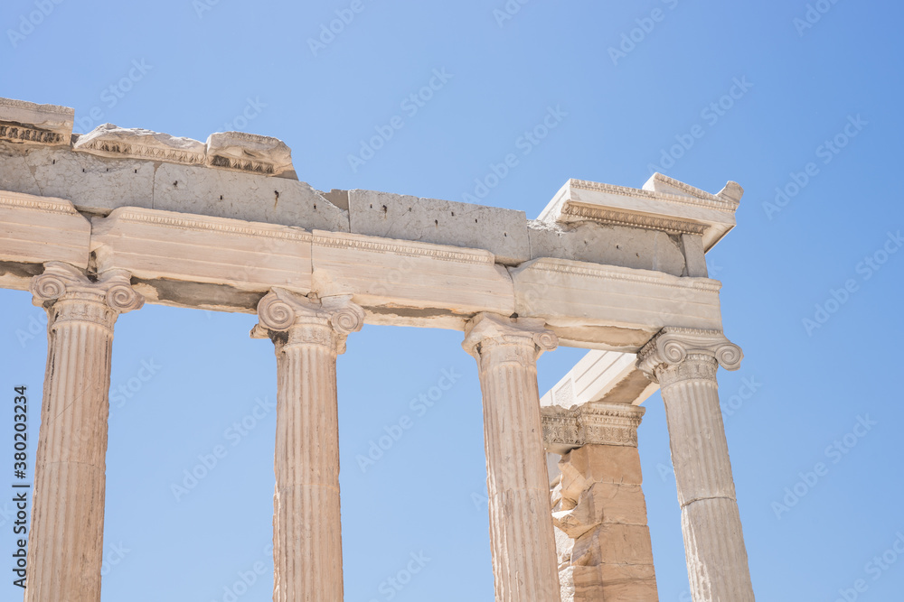 Greek Ruins in the Bright Summer Sunlight Greek Ruins in the Bright Summer Sunlight