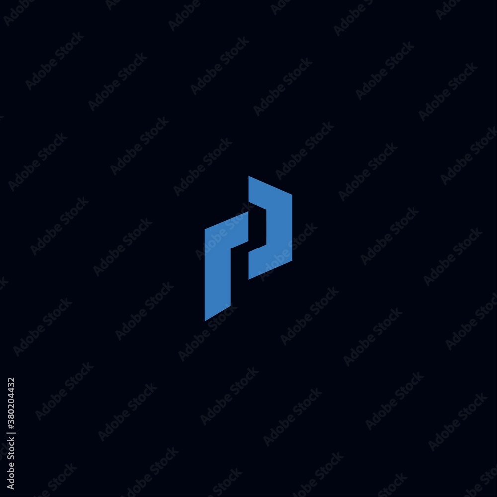 Obraz premium Simple and modern initial P logo design