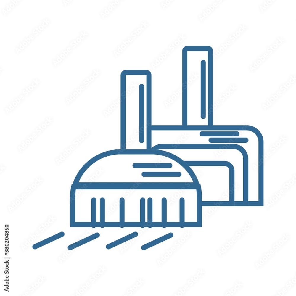 Obraz premium hand sweeper and dustpan