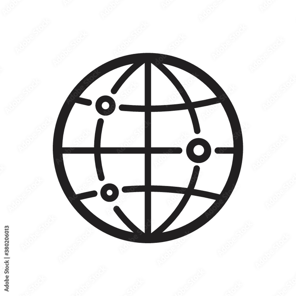 globe with location concept icon globe with location concept icon