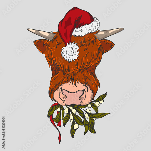christmas cow.