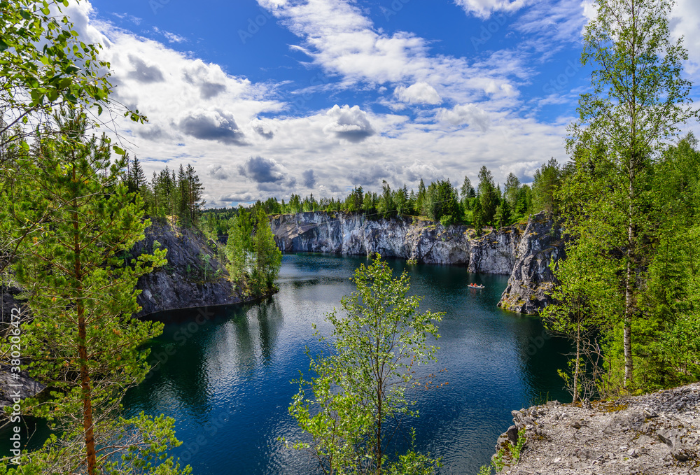 Fototapeta premium View of the great marble canyon.