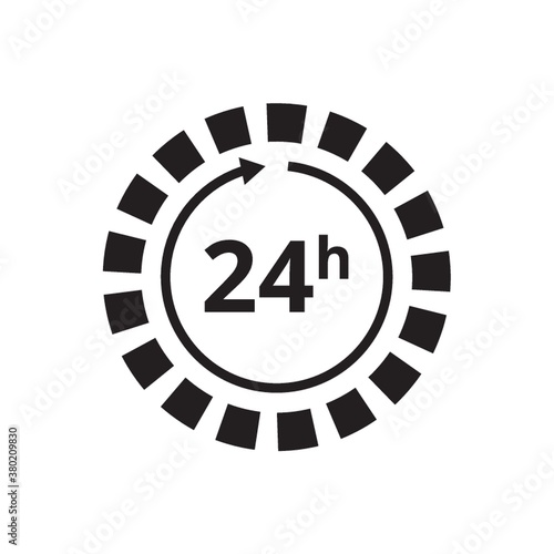 24 hours icon