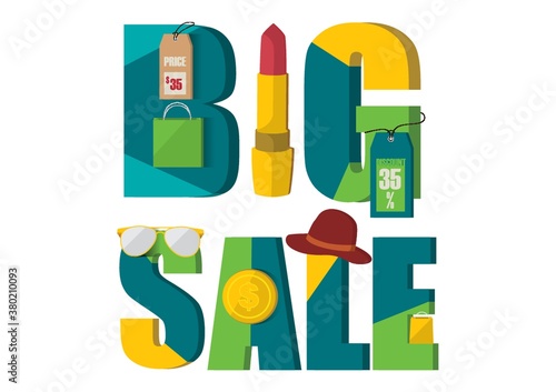 Big sale text design