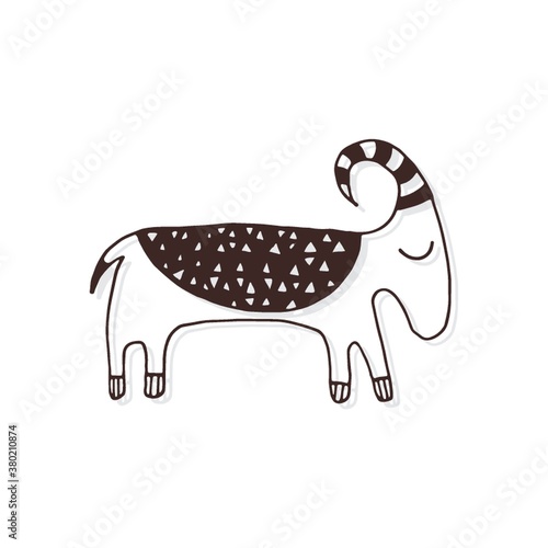 Simple goat design