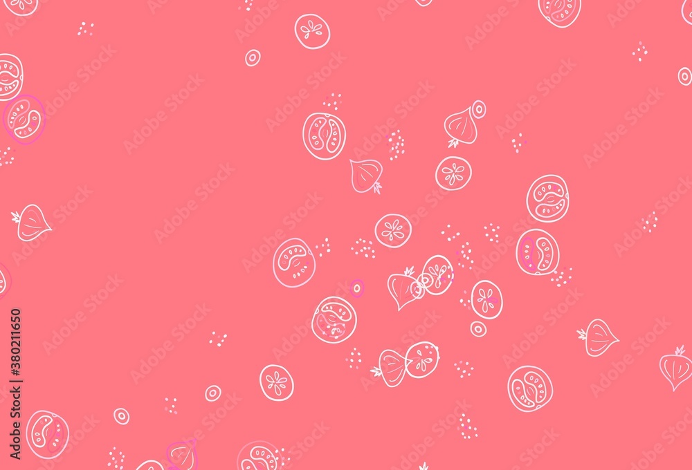 Light Red, Yellow vector background with tasty food. Light Red, Yellow vector background with tasty food.