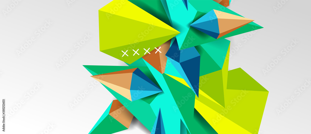 3d low poly abstract shape background vector illustration 3d low poly abstract shape background vector illustration