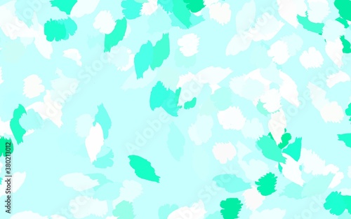 Light Green vector texture with abstract forms.