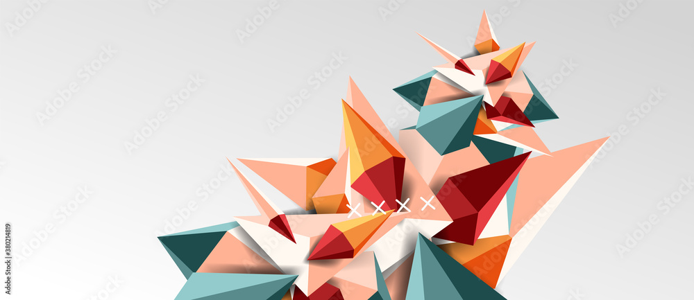 3d low poly abstract shape background vector illustration 3d low poly abstract shape background vector illustration