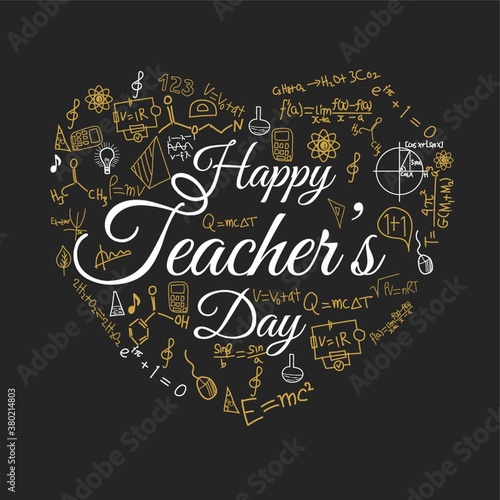 Happy teacher's day design