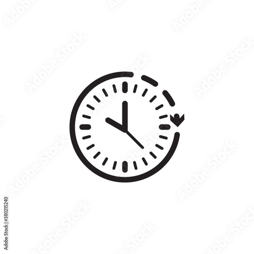 clock with arrow