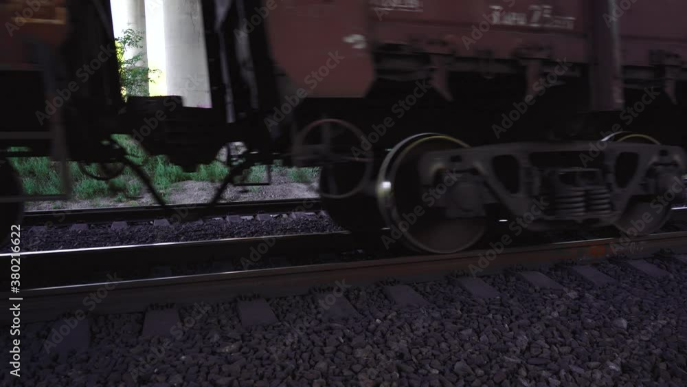 wheels of the train are moving on the rails wheels of the train are moving on the rails