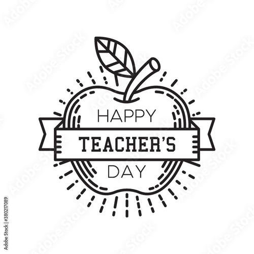 happy teacher's day design