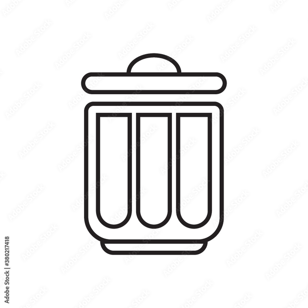 Rubbish bin. Rubbish bin.