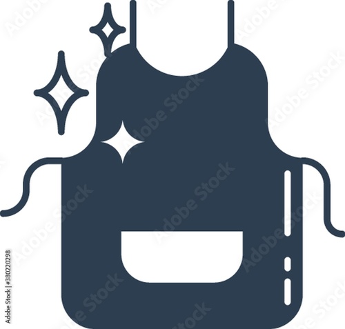 Apron icon illustration.